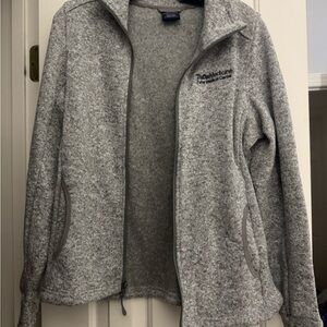 Women's Gray Full-Zip Fleece Jacket